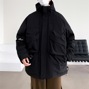 加厚户外冲锋衣复古工装连帽棉衣MY9303-P130-控168图片