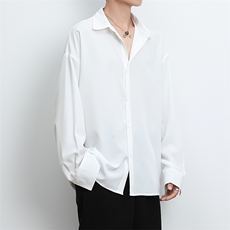 港风大码美式vibe潮牌痞帅翻领长袖衬衫男XZ213-CS8807-P55控68，男装衬衫，星座213