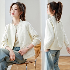 2026年春季棒球领轻薄刺绣格纹棒球服短外套棒球服上衣，女装短外套，简韵佳