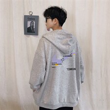 KS21259-P38连帽开衫卫衣男运动外套大码班服，男装卫衣，电商A040