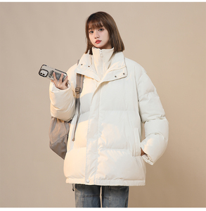 今年流行2025冬季假两件羽绒棉服高品质中性百搭外套M870-TP100图片