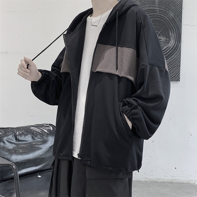 春新男连帽韩版卫衣潮流嘻哈宽松ins超火外套港风开衫W2014P68,男装卫衣,星座507