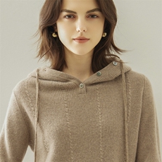 2024秋季新款时尚气质套头35%羊绒衫，女装羊绒衫，戎美山