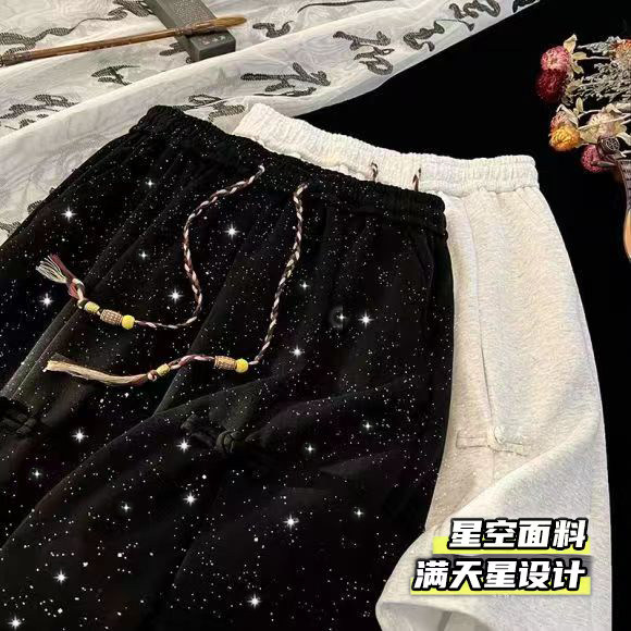 A316-1-K1238特P30控58无差价 现货!新中式2024盘扣满天星五分裤图片