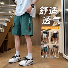 夏季男士潮牌休闲裤泡泡格薄款短裤男C208A-6701A-特P27，男装牛仔裤，电商C208A