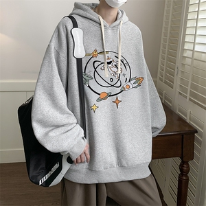 连帽卫衣男大码运动服帽衫外套WY2142-P35 加绒款-P40图片