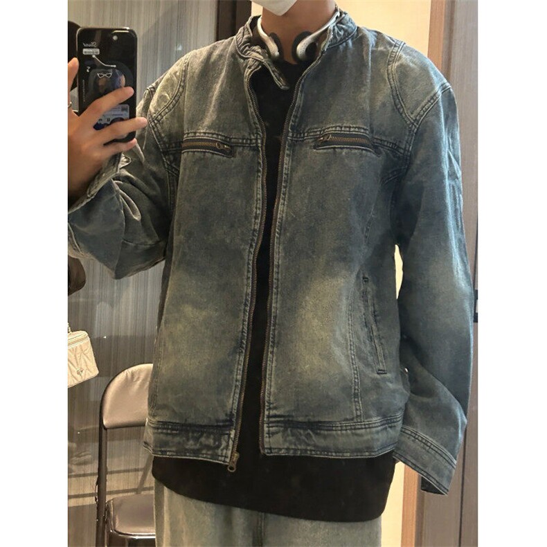 【有货】DY2306-P75重磅质感水洗宽松高街百搭休闲外套女2025春季,男装夹克,星座603-2
