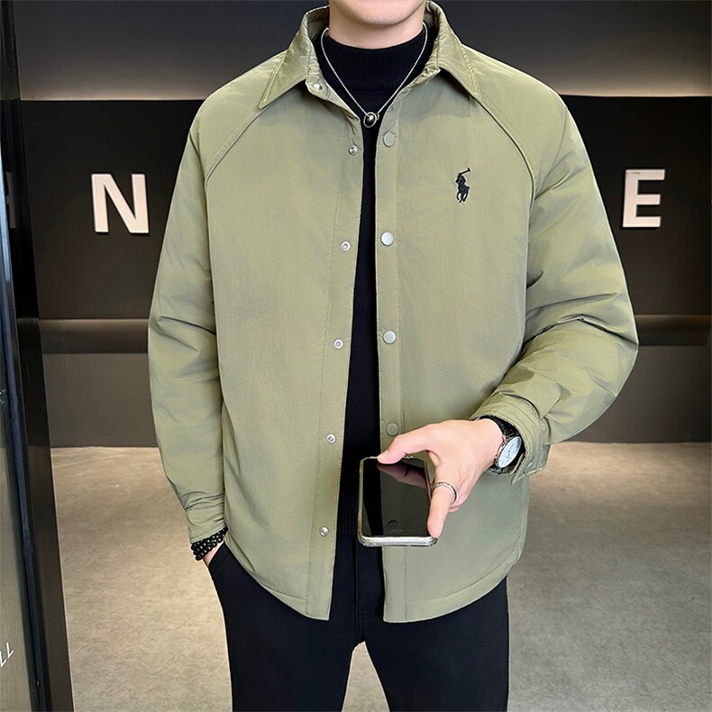 新款男士小翻领插肩袖羽绒服夹克加厚防寒309B-3-81063-P185,男装夹克,星座1409-3