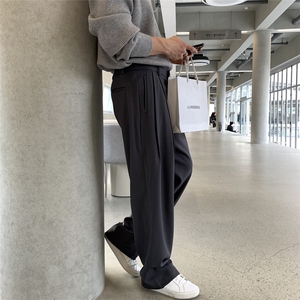 垂感休闲男士西裤 黑色 K229/P68 控105图片