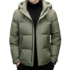 男装羽绒服YR8615新品主推！90绒子活帽雪*飞热销格纹提花面料，男装羽绒服，钱塘207-1