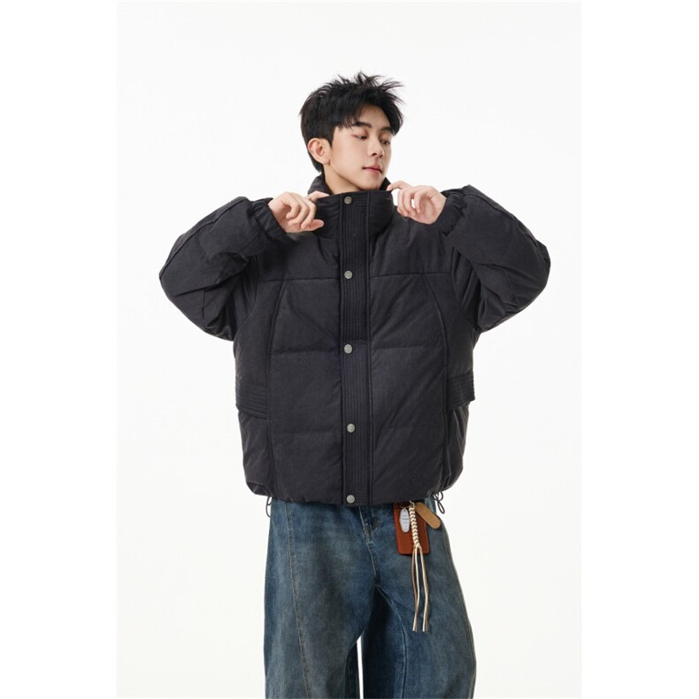 90%绒新标有报韩版宽松羽绒服外套Y2666/P350现货,男装羽绒服,星座202