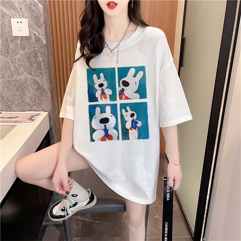 抖音供货纯设计感圆领短袖T恤新款 XZ613-2-T921-P27图片