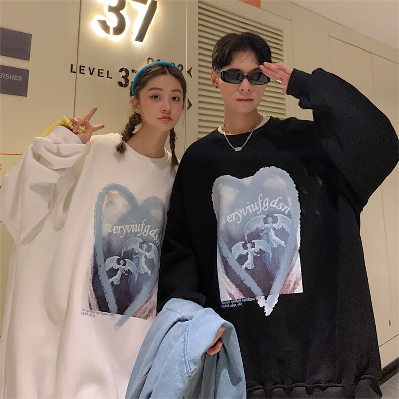 2026新款秋装港风情侣卫衣女宽松韩版外套G936P35男类,女装短外套,电商A339