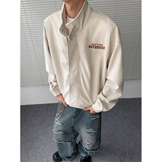 慵懒新款文艺气质ins流行百搭潮流夹克原宿时尚日系简约，男装夹克，星座506A