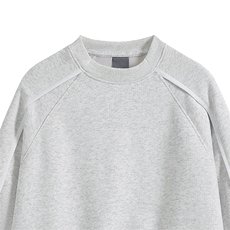 重磅65棉拼接450克结构板圆领卫衣撞色短宽外套男潮RH5317-P47，女装短外套，星座610B-1