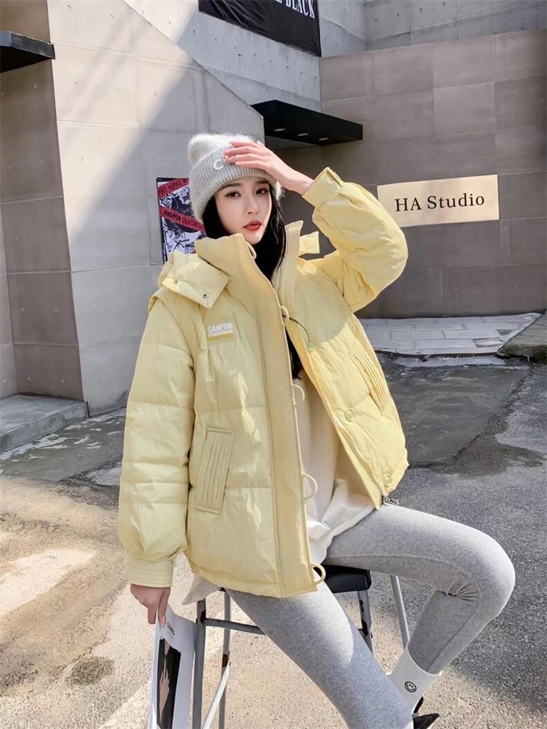 羽绒服亮色系，女装羽绒服，秀水丽人