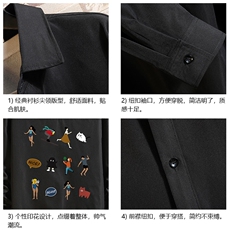 长袖衬衫男士大码宽松衬衣男寸衫砖墙CS15302-P38，男装衬衫，电商A040A
