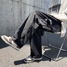 日系复古工装裤男2023新款秋季宽松直筒拼接休闲长裤K4294-P35，男装休闲裤，星座512-2