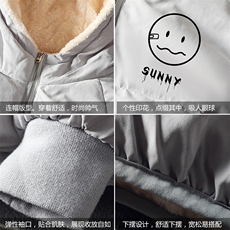 MY16072-P100加厚加绒连帽棉衣男大码棉服男面包服男，男装棉衣，电商A040A