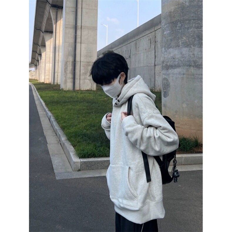 秋季休闲宽松连帽卫衣男款美式高街潮牌上衣外套W208-P47,女装短外套,星座208-5