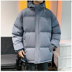 男士棉服潮流棉袄纯色情侣款连帽棉衣男冬季加厚A266-WT09-P65，男装棉衣，电商A266