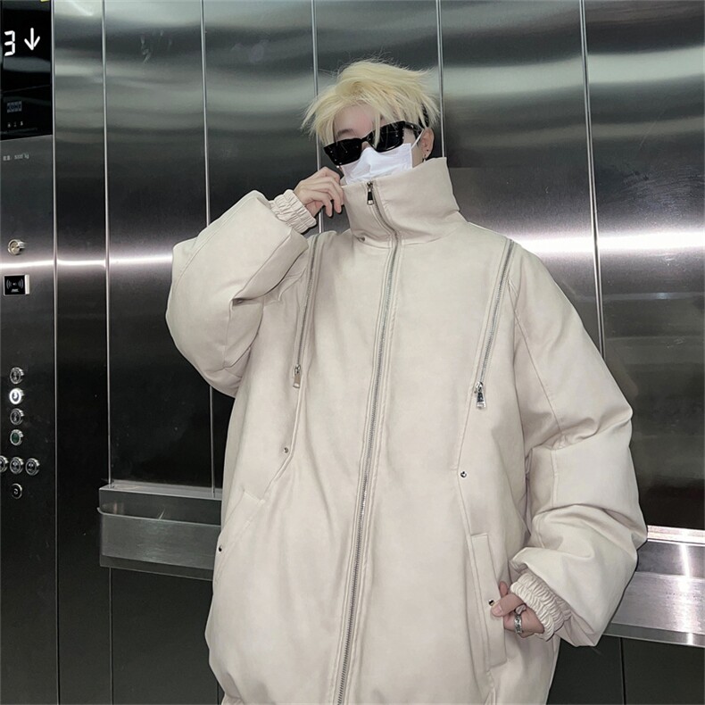 皮棉服冬季宽松港风棉衣立领冬装棉袄外套男MY2413-特100控168,男装棉衣,电商B370