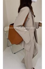 秋季新款韩版简单西装，女装西装，唇蔻