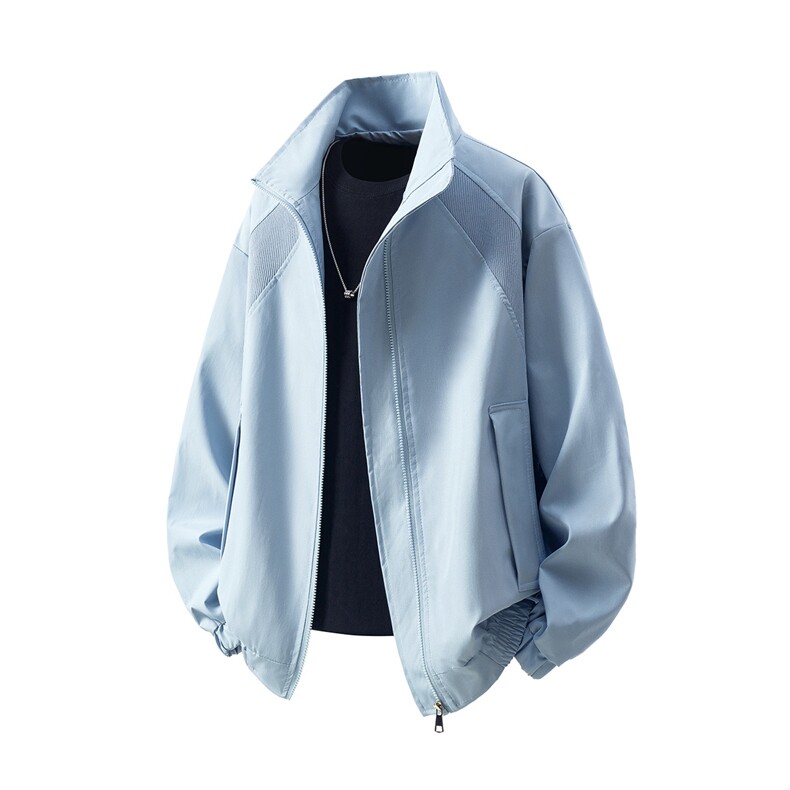 1美式罗纹袖褶皱聚酯纤维大码M-5XL夹克JK78056P69控105，男装夹克，星座226-2