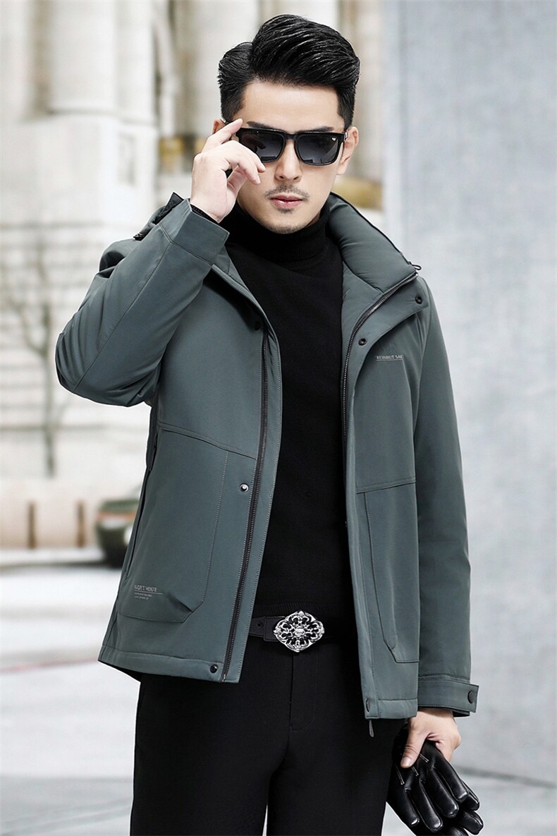 B2367钱塘2020-3时尚休闲厚款百搭新款冬季中年男士羽绒服P268,男装羽绒服,钱塘207-3