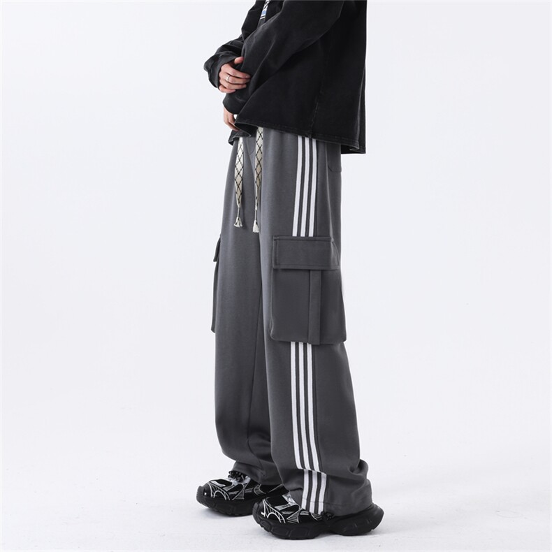 K121/P55春装新现货高品质华棉工装立体袋休闲裤男卫裤大码运动裤,男装休闲裤,电商基地A050