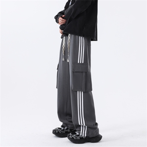 K121/P55春装新现货高品质华棉工装立体袋休闲裤男卫裤大码运动裤图片