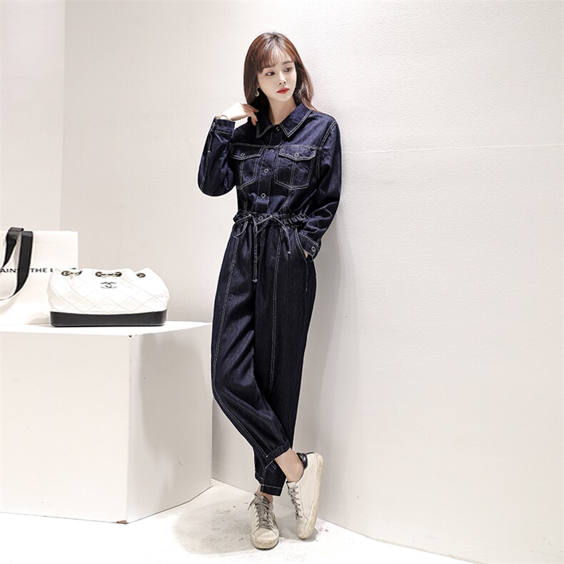 牛仔外套女装秋装2022年新款初秋时尚港风复古chic工装两件套装潮,女装套装/套裙,梦懿尔