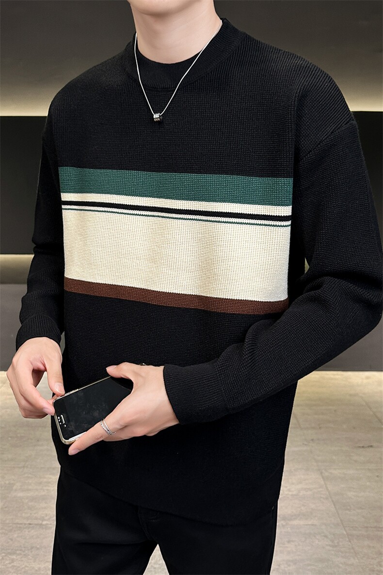 9662P85秋冬季新款男士套头毛衣M-3XL,男装针织衫/毛衣,星座414（原B263）