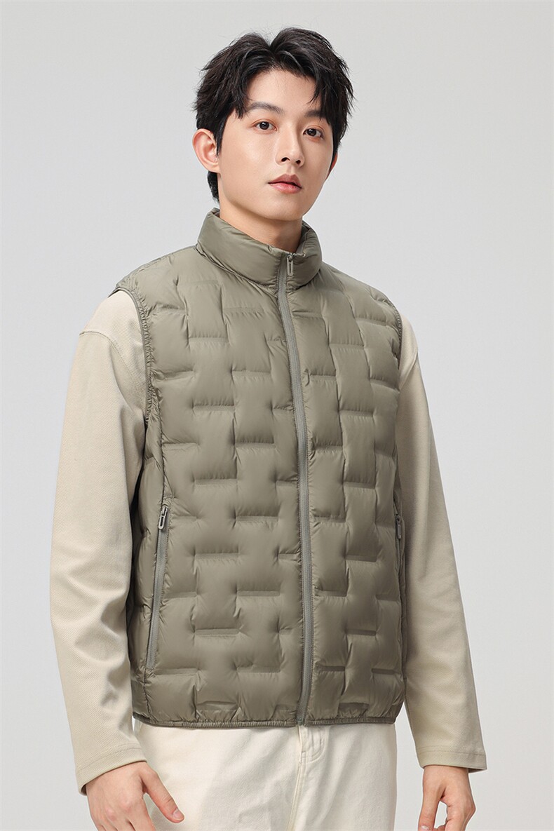 主推新款90绒子轻薄情侣装羽绒服秋冬男款休闲轻薄羽绒服马甲外套,男装羽绒服,钱塘723