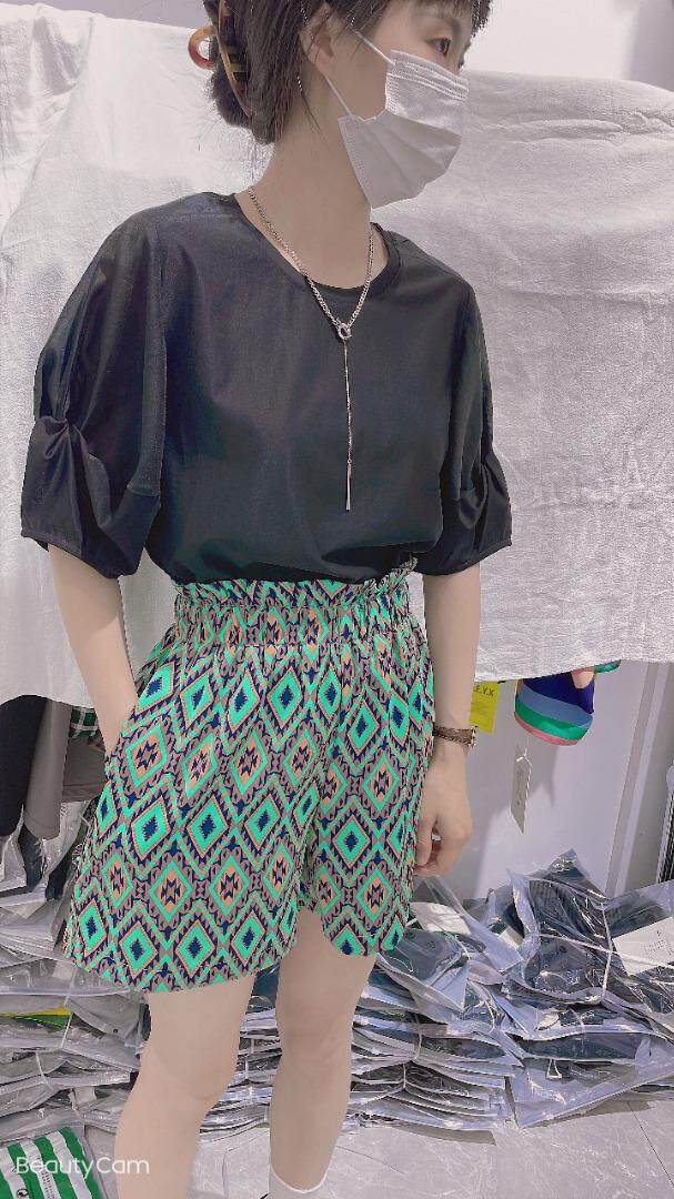 现货夏季花苞袖小衫+短裤，其它，雪儿伊秀