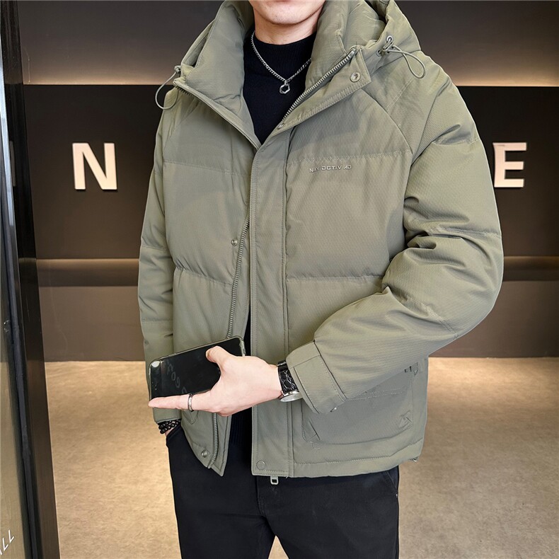 新标连帽轻奢男羽绒服现货高品质情侣保暖外套数据款图片