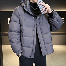90新标高克重白鸭绒羽绒服宽松连帽抗寒羽绒服外套YR5578-P399，男装羽绒服，电商D342