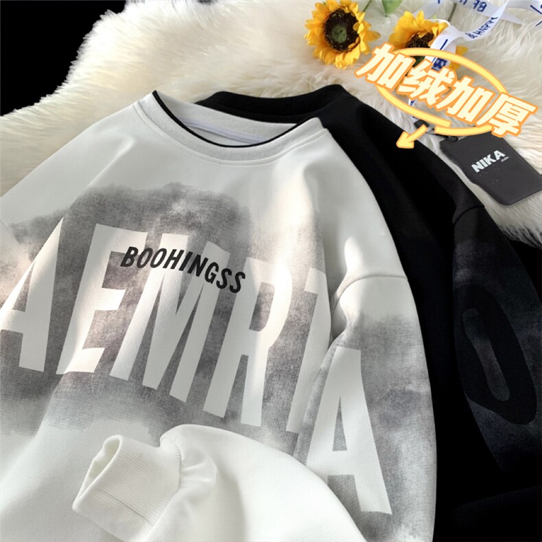 2025HW24557加绒港风摆拍真超绒圆领卫衣M-5XHW24866-特P40，男装卫衣，电商A022