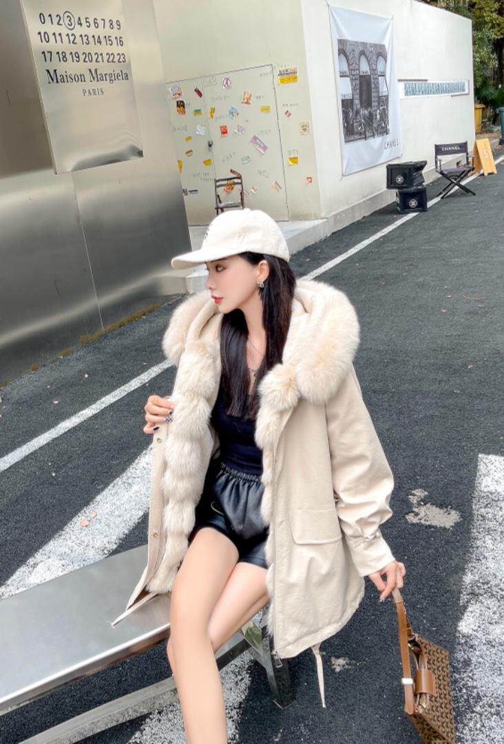 2021冬季狐狸毛派克服，其它，贻思茗