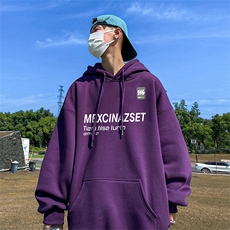 抖音得物供货可提供视频春装重磅美式宽松连帽卫衣DL2430，男装卫衣，电商A486-1
