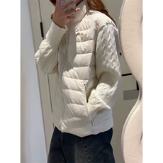 腊肠小狗刺绣针织拼接羽绒棉服外套ZM0163-P110，男装棉衣，星座313A(原308A-2)