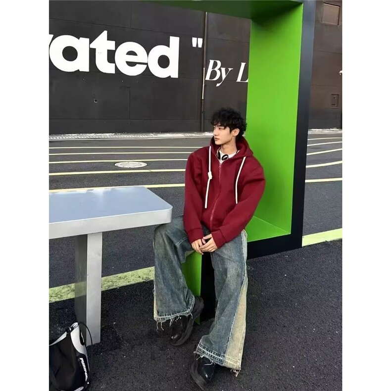 慵懒简约连帽卫衣流行ins时尚新款原宿百搭文艺潮流气质日系,男装卫衣,星座506A