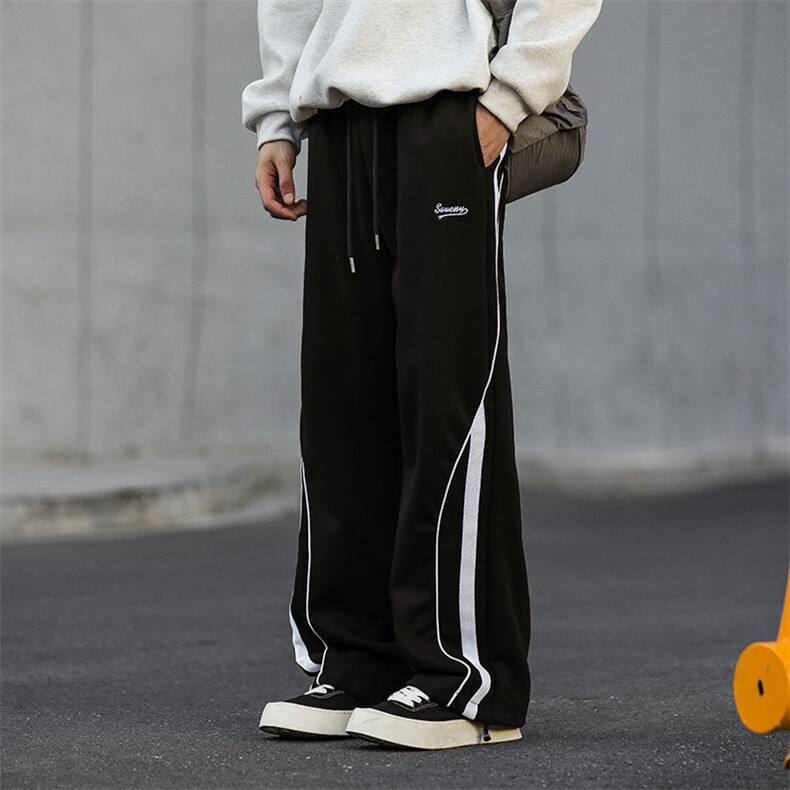 903-TK19-特P55S-3XL【白花灰黑色】休闲卫裤！现货！3,男装休闲裤,星座903