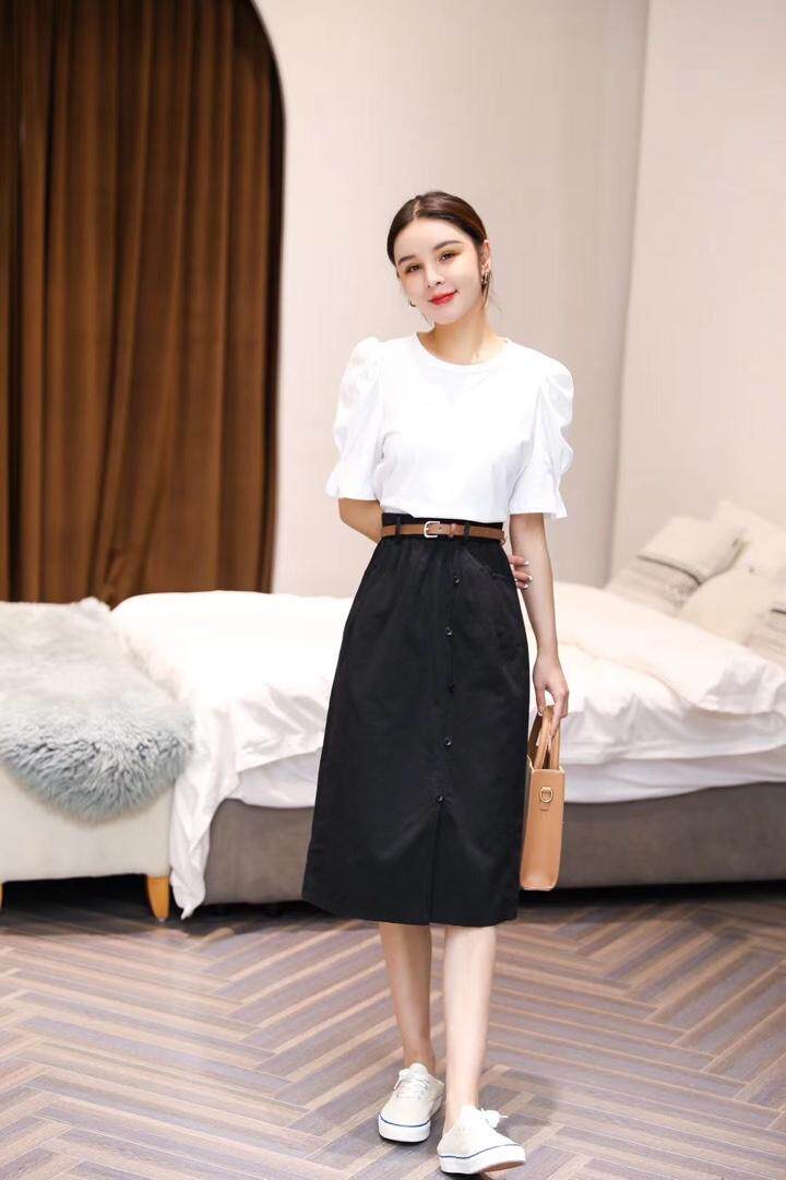 半裙水洗棉，女装半身裙，DCXY 超越