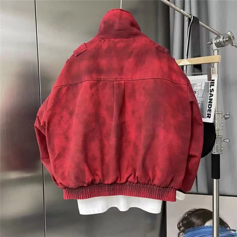 冬重工手工涂鸦刷色泥染涂黑廓形牛仔外套男女加厚夹克HHP65P182,男装工装外套,星座1013-5