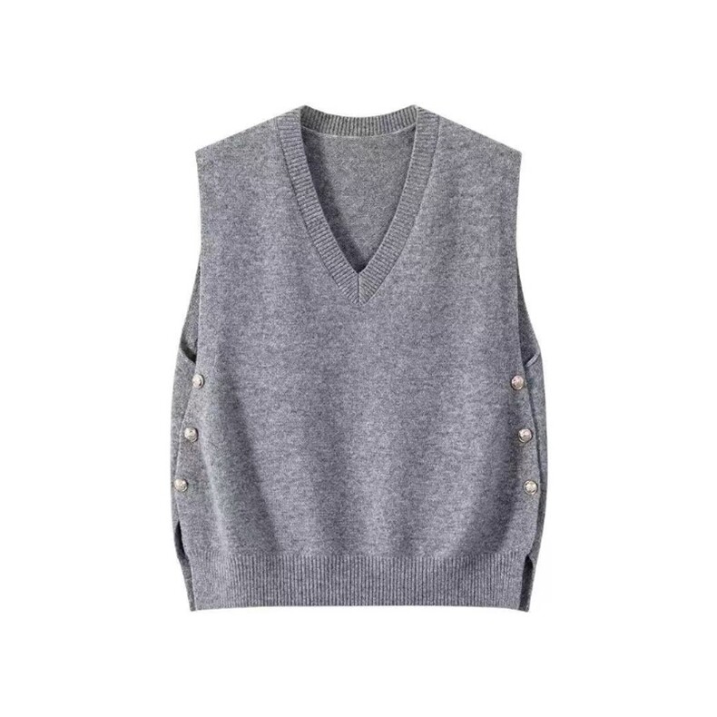 2025年秋季时尚百搭通勤简约休闲羊毛马甲，女装马甲，朝辰羊绒