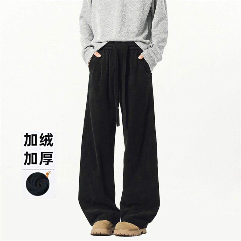 B258-K2581-P45控68加绒55控78 灯芯绒弯刀裤 65%棉35%聚酯纤维图片
