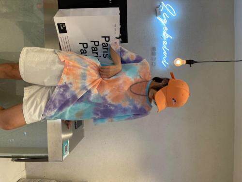 夏款扎染短袖T恤，女装T恤，郦歌贝妮