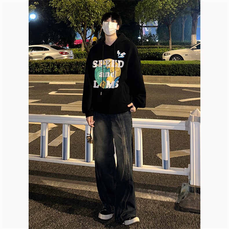 B221美式ins高街加绒加厚牛仔裤LK23134-P65控88加绒P75控98,男装牛仔裤,电商B221