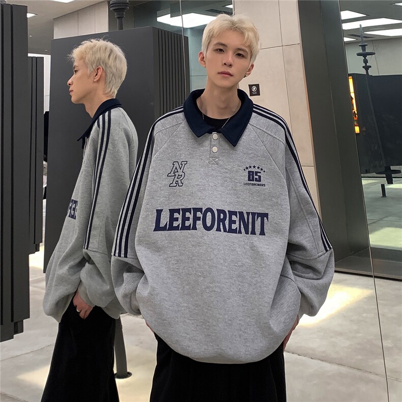 潮流运动系列球服POLO衫24新款宽松字母印花卫衣男女帽衫W99-P58,男装卫衣,电商C307